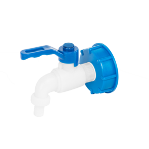 IBC-NAKRĘTKA Z KRANEM 1/2x1/2 NIEB. BRADAS