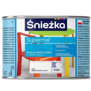 SUPERMAL AKRYL BIAŁY 0,4L