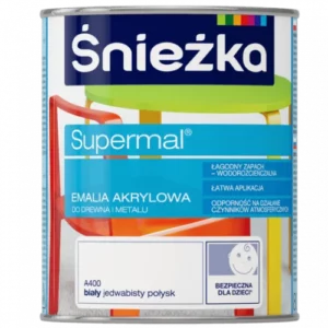 SUPERMAL AKRYL BIAŁY 0,8L