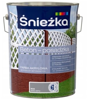 ŚNIEŻKA BETON POSADZKA 5L SZARA JASNA