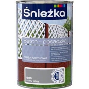 ŚNIEŻKA BETON POSADZKA 0,8L SZARA JASNA