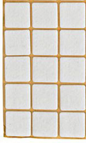 FILC BIAŁY 15szt 25x25