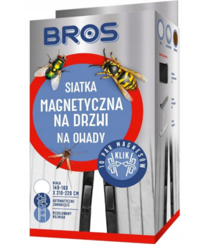 BROS - siatka na drzwi magnetyczna 160x220 - biała