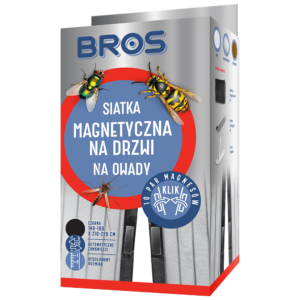 BROS - siatka na drzwi magnetyczna 160x220 - czarna