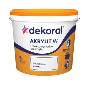 DEKORAL AKRYLIT W ŚN-BIAŁY 5L EMULSJA LATEKS.