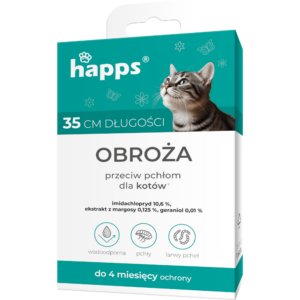 HAPPS - obroża przeciw pchłom dla kotów