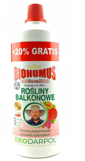 NAWÓZ-BIOHUMUS EXTRA ROŚLINY BALKONOWE 1L
