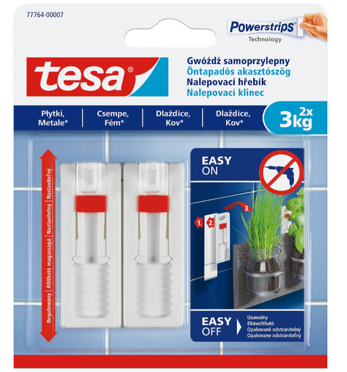 TESA GWÓŹDŹ REGUL. DO PŁYTEK 2szt. 3KG