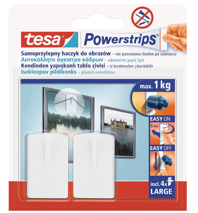 TESA HACZYK DO OBRAZÓW 2szt. 1KG