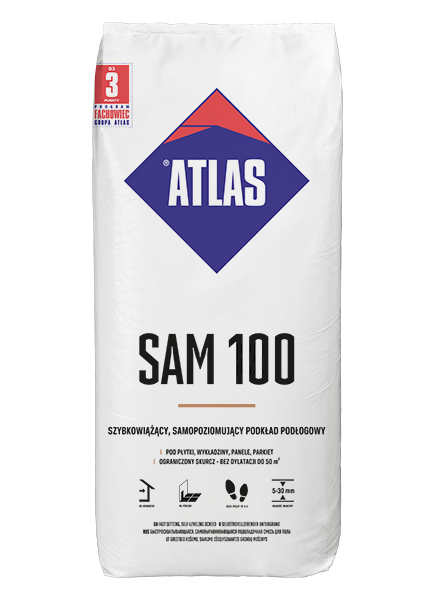 ATLAS SAM 100 25KG POSADZKA SAMOP. 5-30mm