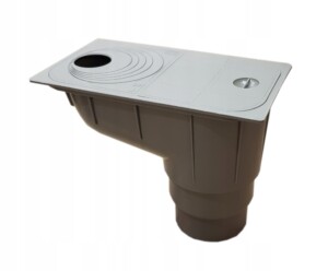 OSADNIK RYNNY Z KOSZEM 110 SZARY ODP. PION.