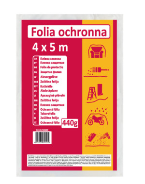 FOLIA MALAR. 4x5M OCHR. 440g ŚREDNIA