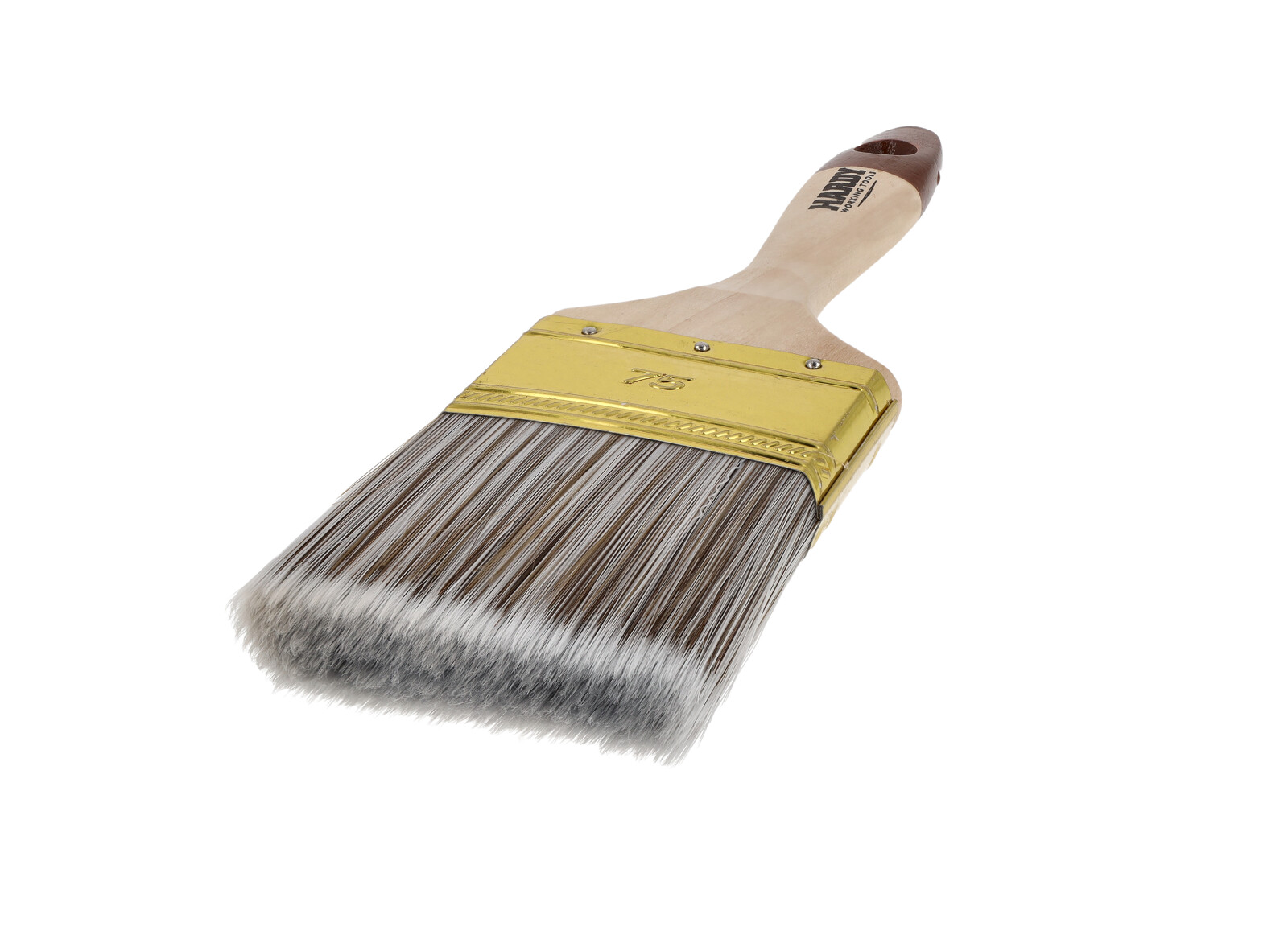 PĘDZEL PŁASKI 75 (3") SER.45 BRĄZ. DO DREWNA