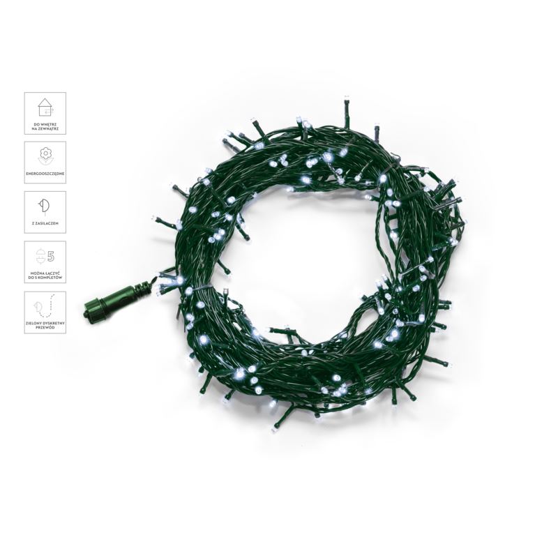 LAMPKI CHOINK. LED. L-100 BIAŁY 9,9M (31022) BULINEX - obrazek 2
