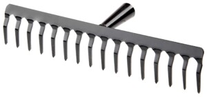 Grabie metalowe nieoprawione 14 zębów