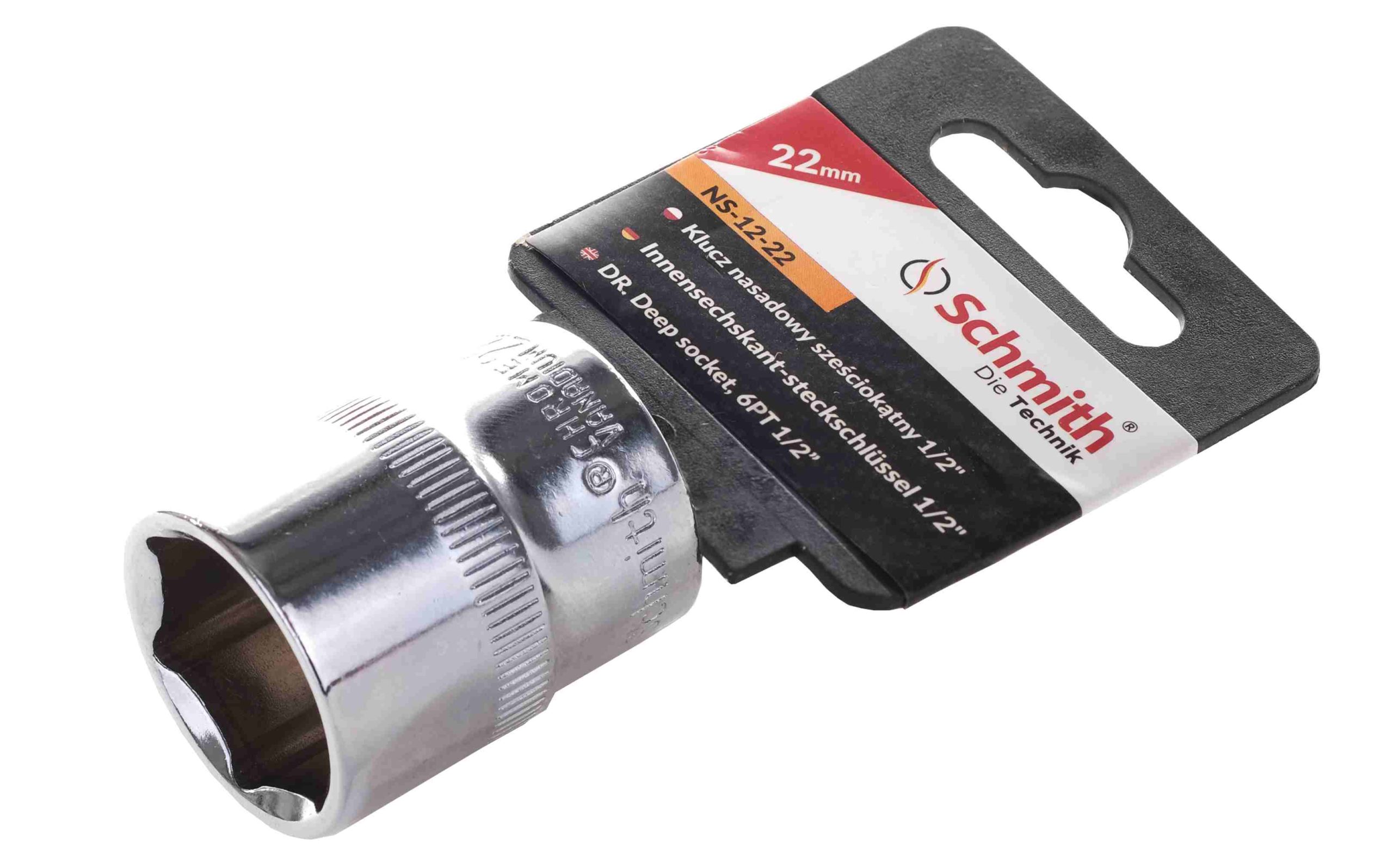 Klucz nasadowy sześciokątny 1/2" 22 mm