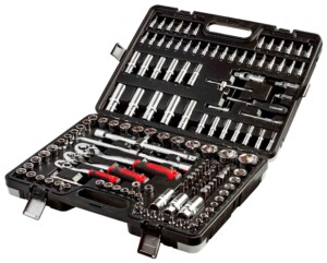 Komplet kluczy nasadowych 150 szt