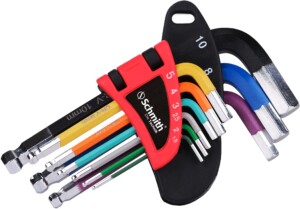 Zestaw kluczy krótkich imbusowych 9szt