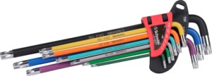 Zestaw kluczy długich TORX 9szt