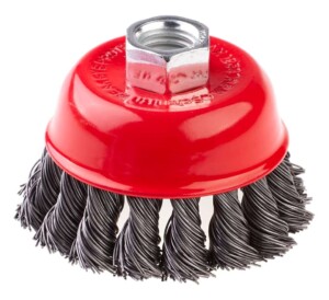 Szczotka doczołowa z nakrętką M14 drut SKR 80 mm