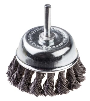 Szczotka doczołowa z trzpieniem fi 6 drut SKR 80