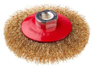 Szczotka tarczowa z nakrętką M14 drut FAL 115 mm