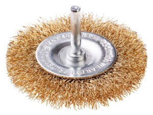 Szczotka tarczowa z trzpieniem fi 6 drut FAL 100