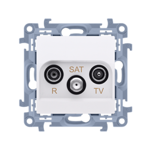 SIMON 10-GN. AN. RTV/SAT  BIAŁE
