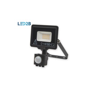 Oprawa LED MHC z czujnikiem 10W CZARNA barwa ZIMNOBIAŁA LED2B