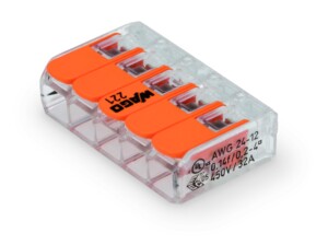 ZŁĄCZKA INSTALACYJNA 5-zaciskowa 0,14-4mm (221-415)