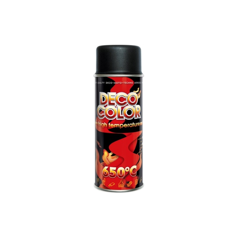 SPRAY DECO WYSOKOTEMP. CZARNY 400ml