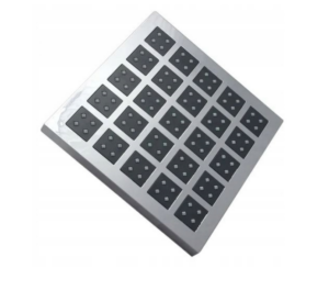 BOSTON-DESZCZOWNIA KWADRAT Chrom z Tworzywa