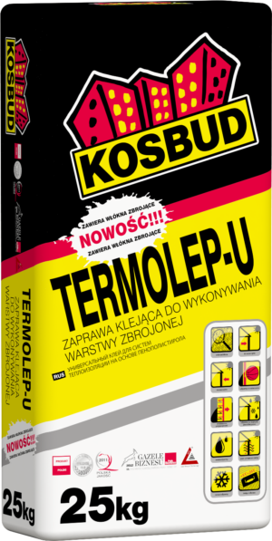 TERMOLEP U 25KG klej do siatki z włóknem