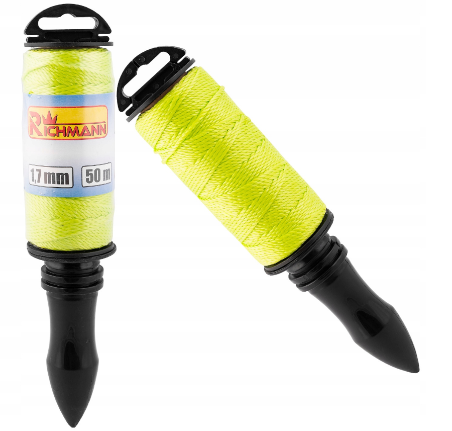 SZNUREK MURARSKI 50M Z UCHWYTEM CD