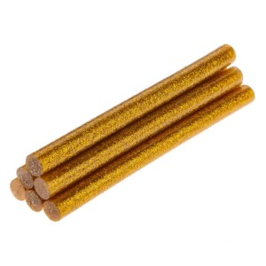 KLEJ DO PISTOLETU 8mm/6szt BROKAT ZŁOTY