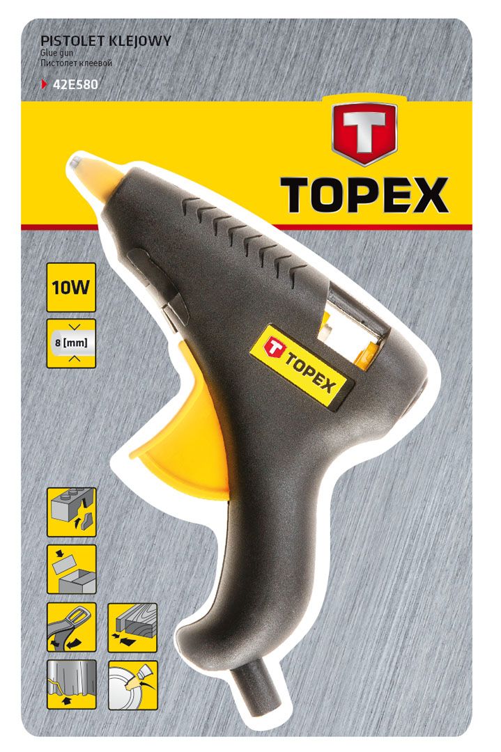 42E580 PISTOLET DO KLEJU 10W 8mm - obrazek 2