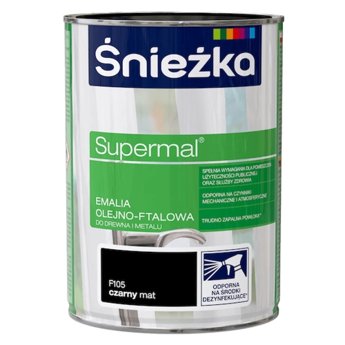 EMALIA SUPERMAL 0,8L CZARNY MAT