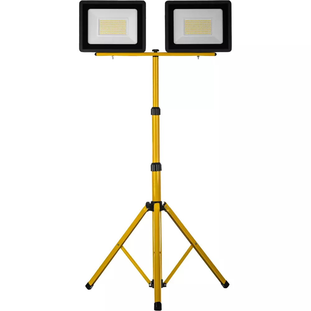 SCHMITH-NAŚWIETL. LED 2x100W NA STATYWIE ŻÓŁTYM