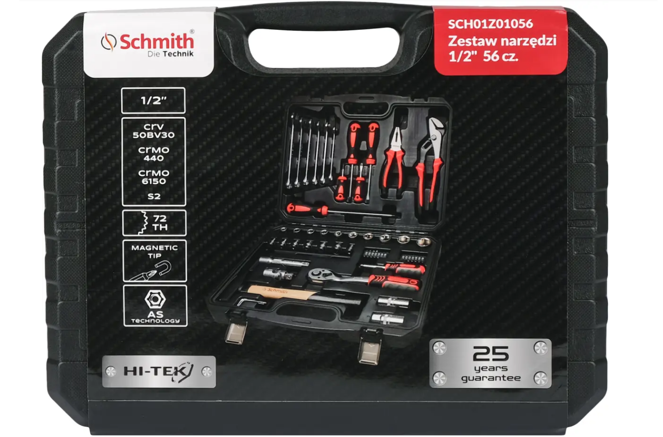 SCHMITH-ZESTAW NARZĘDZI 1/2" 56cz. PROMO! - obrazek 4