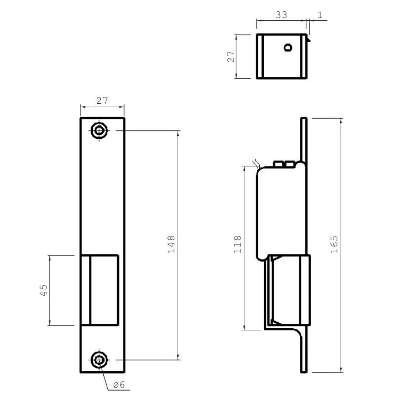 ZAMEK ELEKTROMAGNET. R-2 Prawy 12V - obrazek 2