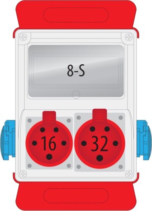 ROZDZIELNICA R-BOX 240 8S (B.1810-PS) 1x16/5, 1x32/5, 2x230V