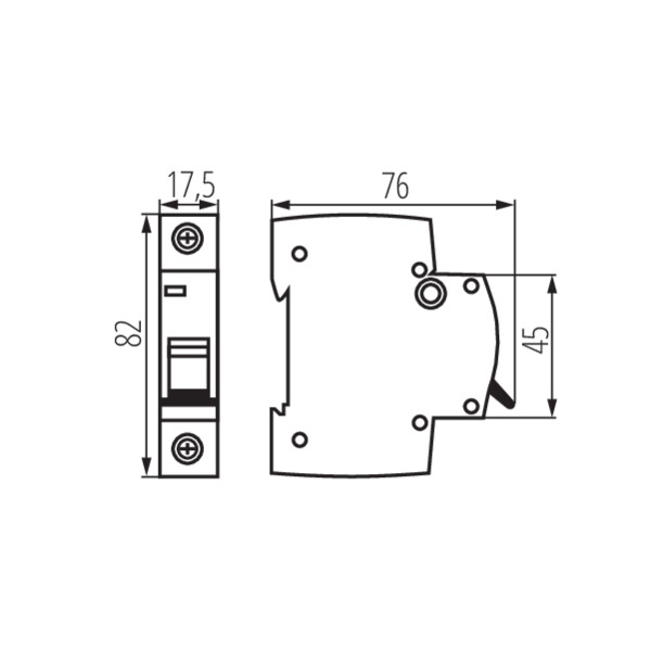WYŁĄCZNIK S-301 C 25A KANLUX KMB6-C25/1 - obrazek 2