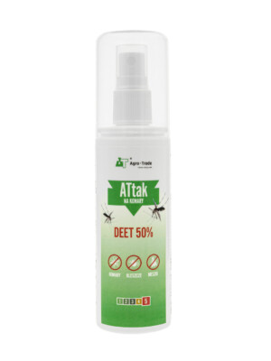 PŁYN ATTAK 80ml  DEET 50% (Na komary, kleszcze, meszki)