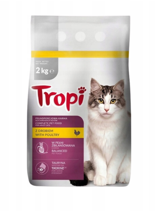 TROPI-KARMA DLA KOTA DRÓB 2kg SUCHA