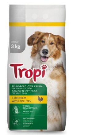 TROPI-KARMA DLA PSA DRÓB 3kg SUCHA
