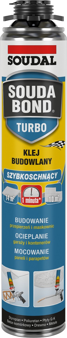 SOUDAL-PIANOKLEJ SOUDABOND EASY TURBO 750ml PISTOLET !!!