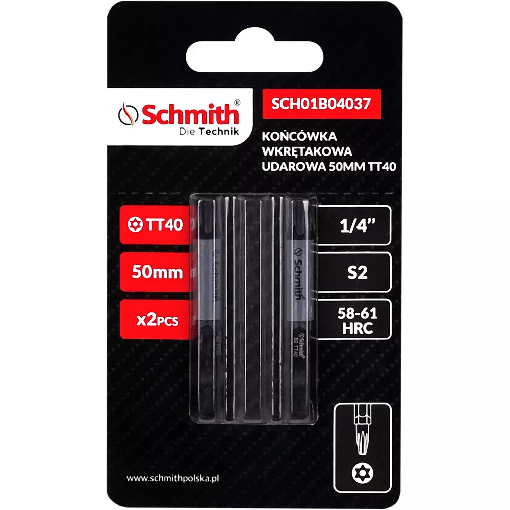 SCHMITH-BIT UDAR TT40 50mm 2szt/op - obrazek 2