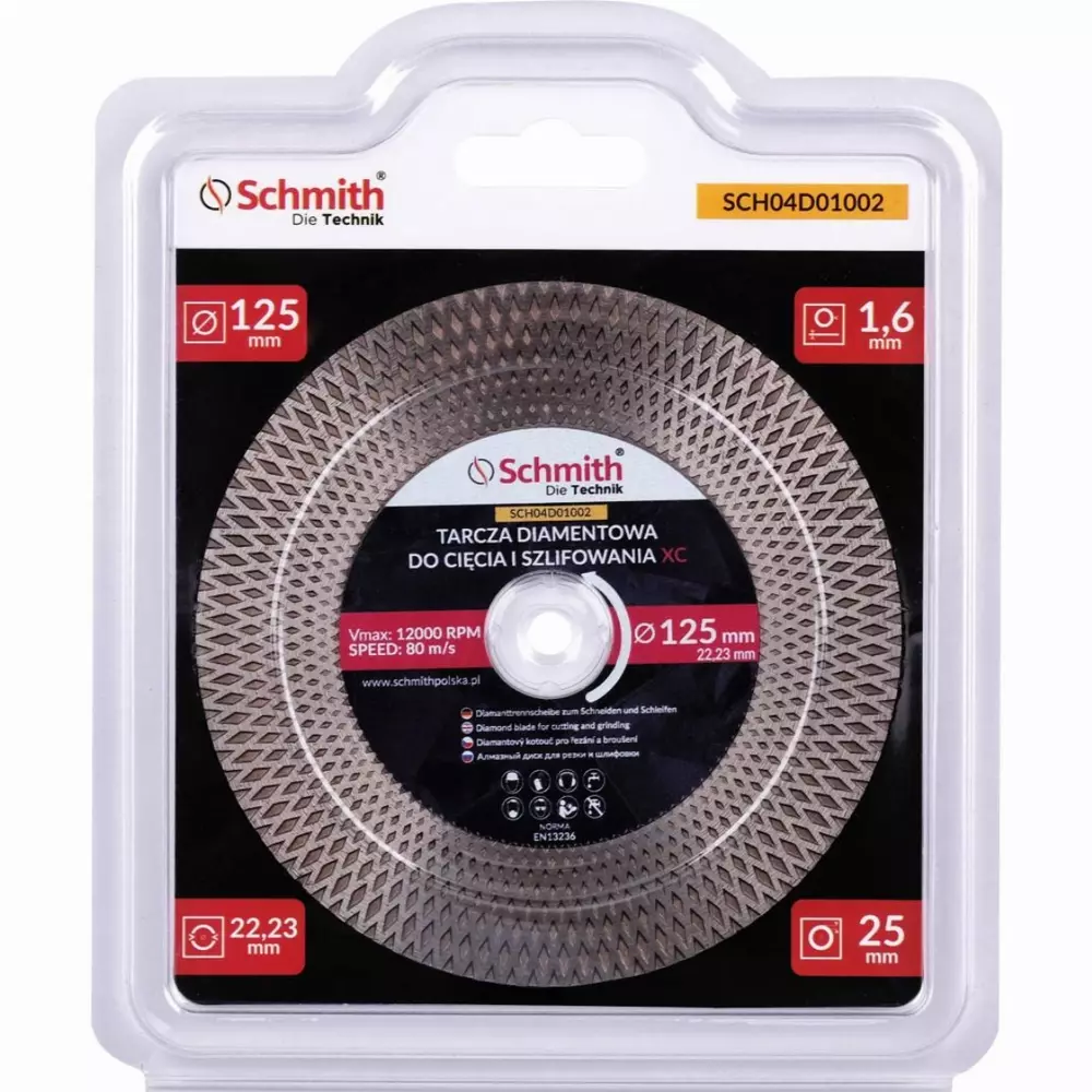 SCHMITH-TARCZ DIAM. XC 125x22,23 25mm - obrazek 3