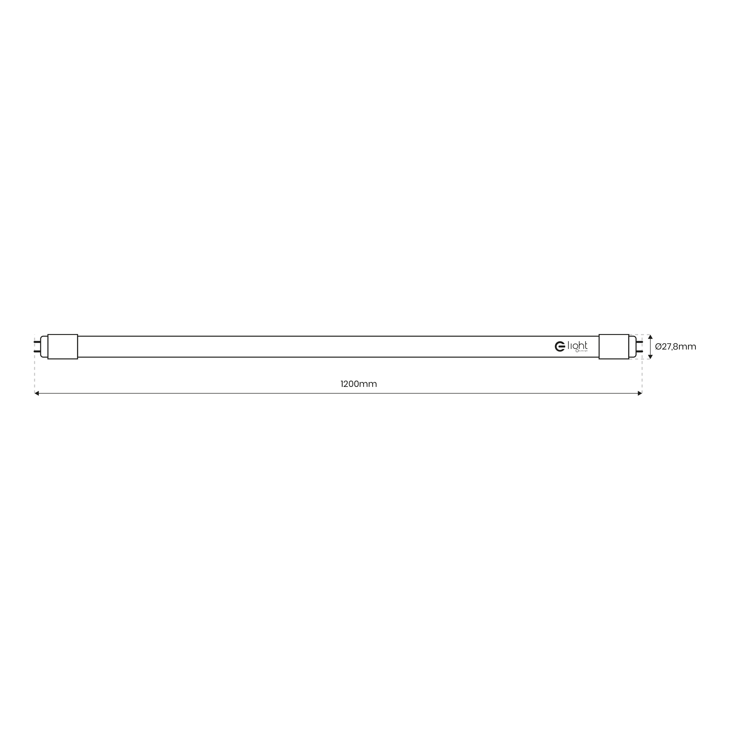 ŚWIETLÓWKA LED 18W (120cm) 6500K 1850LM T8 - obrazek 2