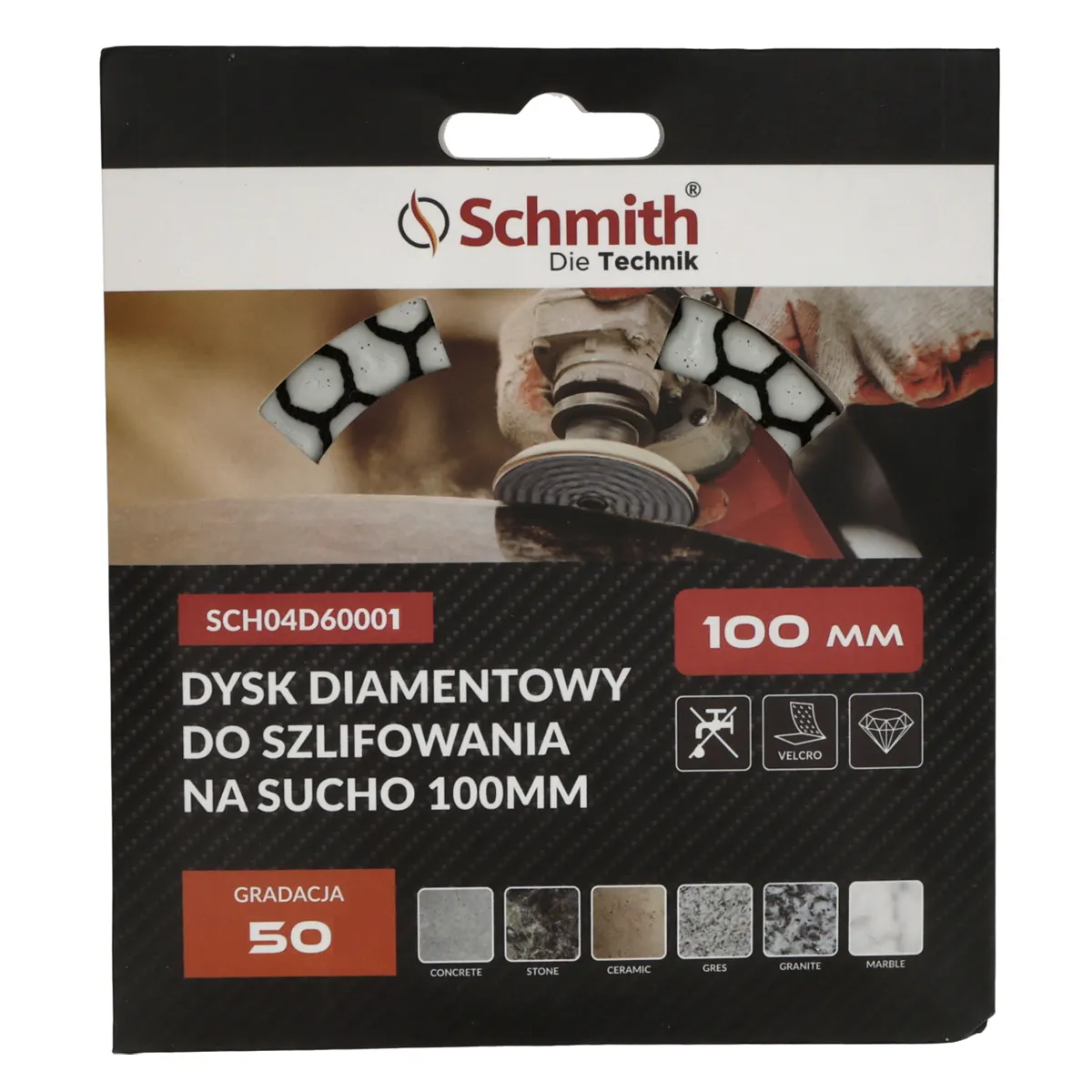 SCHMITH-DYSK DIAM. 100mm NA RZEP GR.50 - obrazek 3